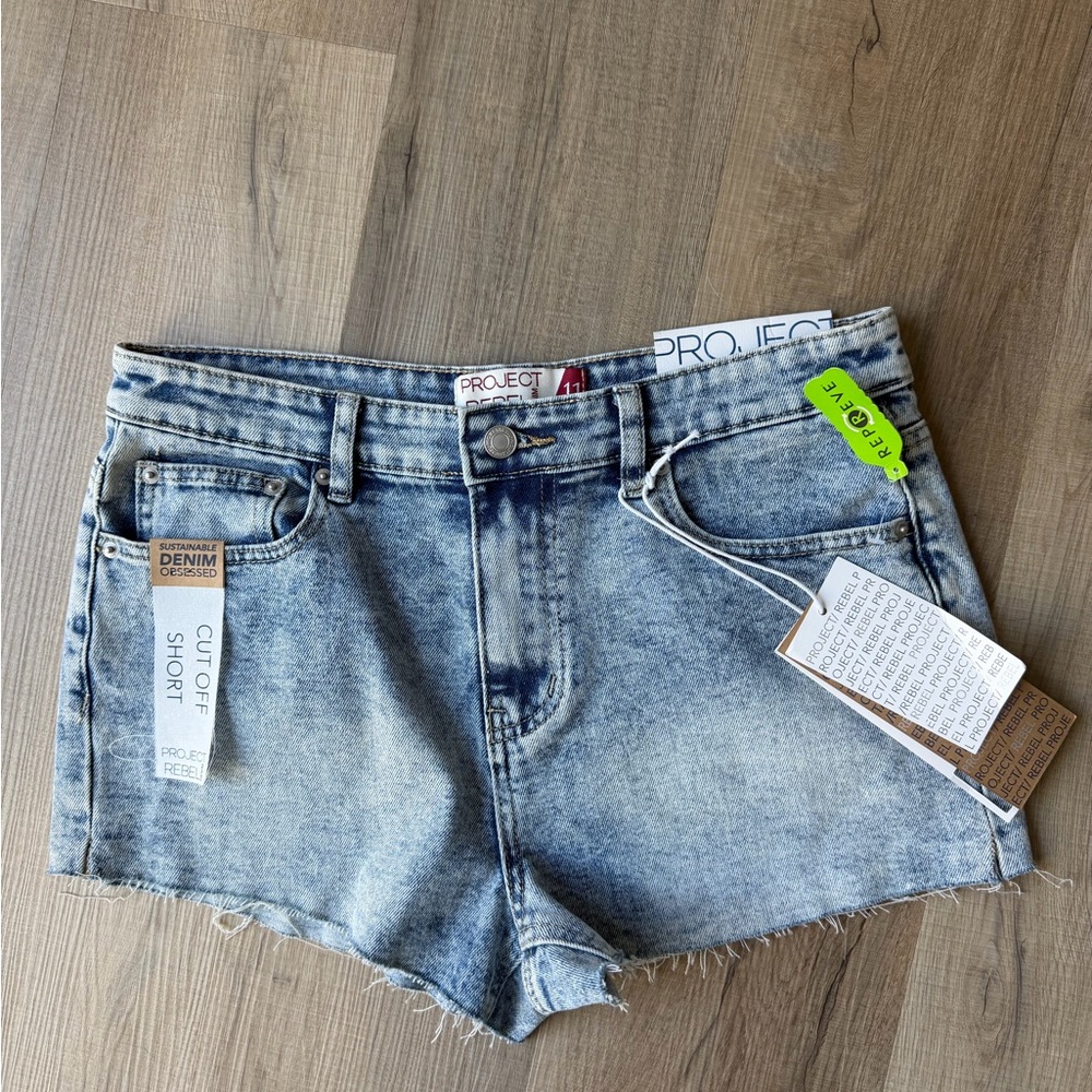 Project Rebel Blue Jean Shorts